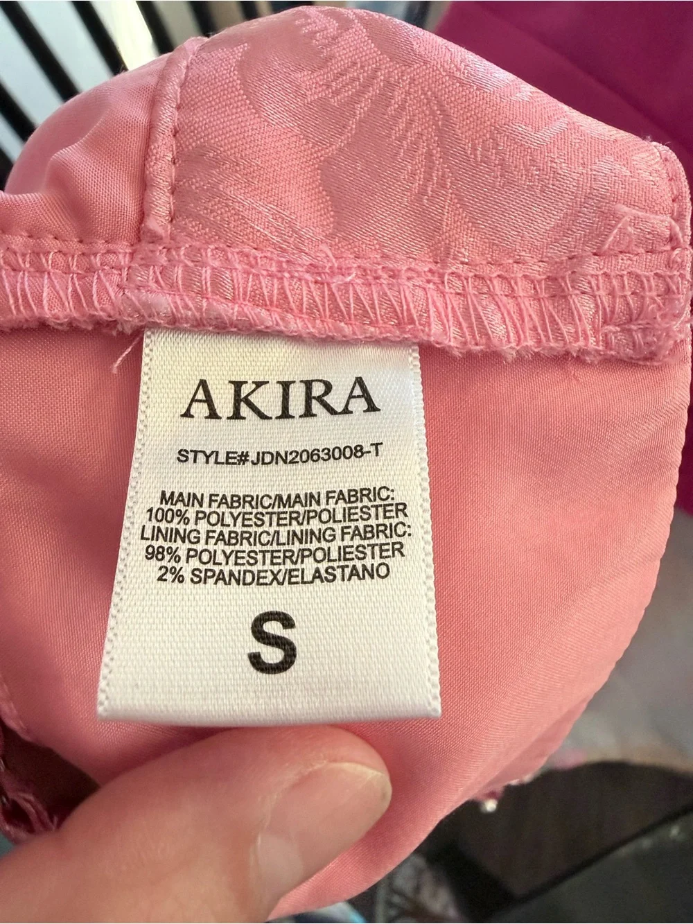 AKIRA Pink Lace Cargo Wide-Leg Pants set